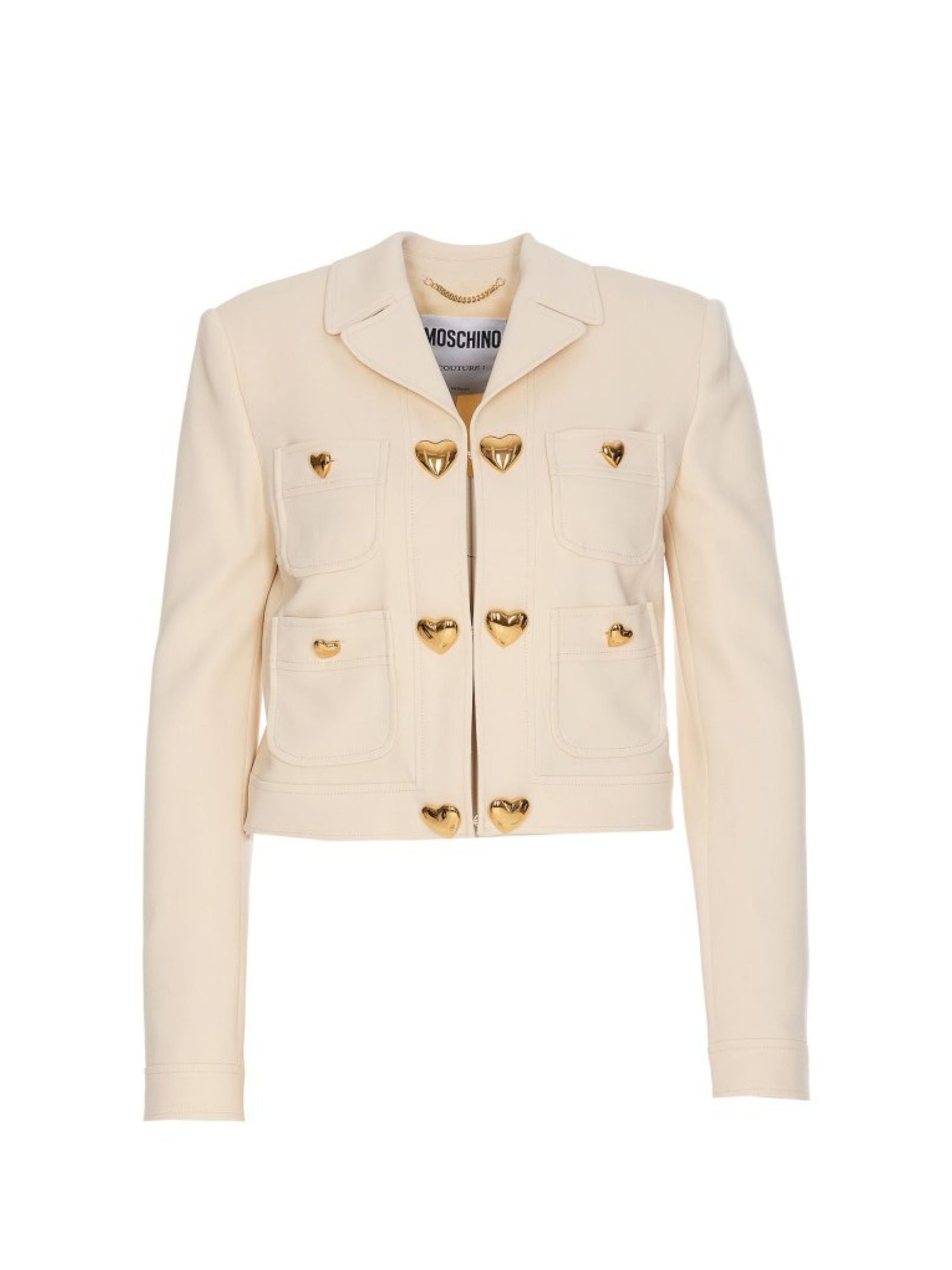 MOSCHINO Contemporary Heart-Button Jacket for Women