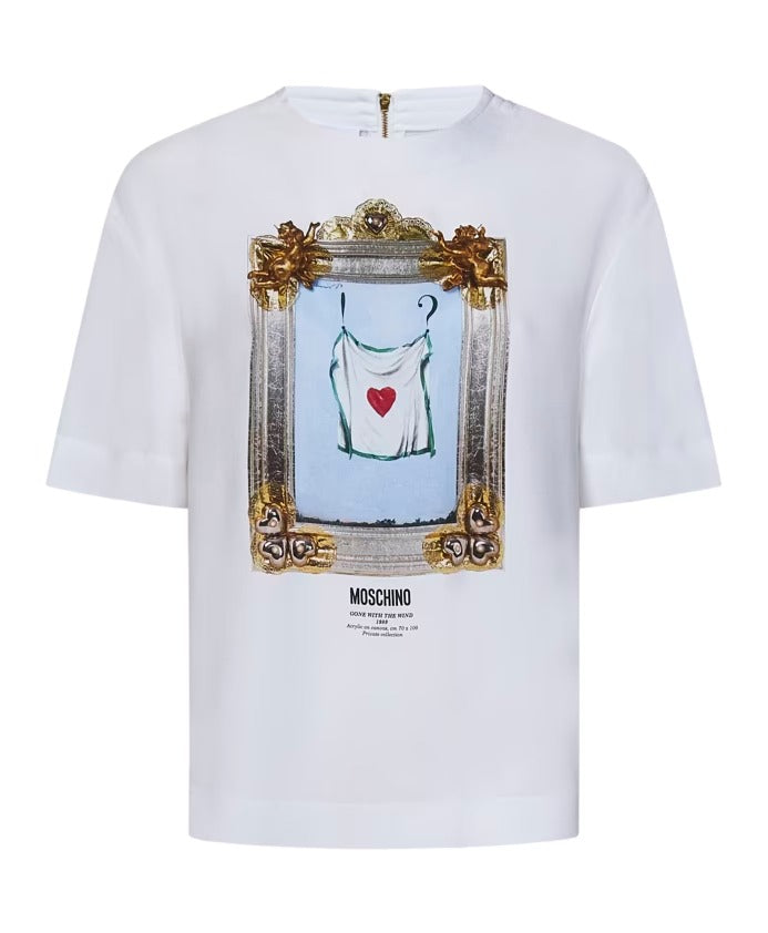 MOSCHINO Chic Zip-Back T-Shirt for Women