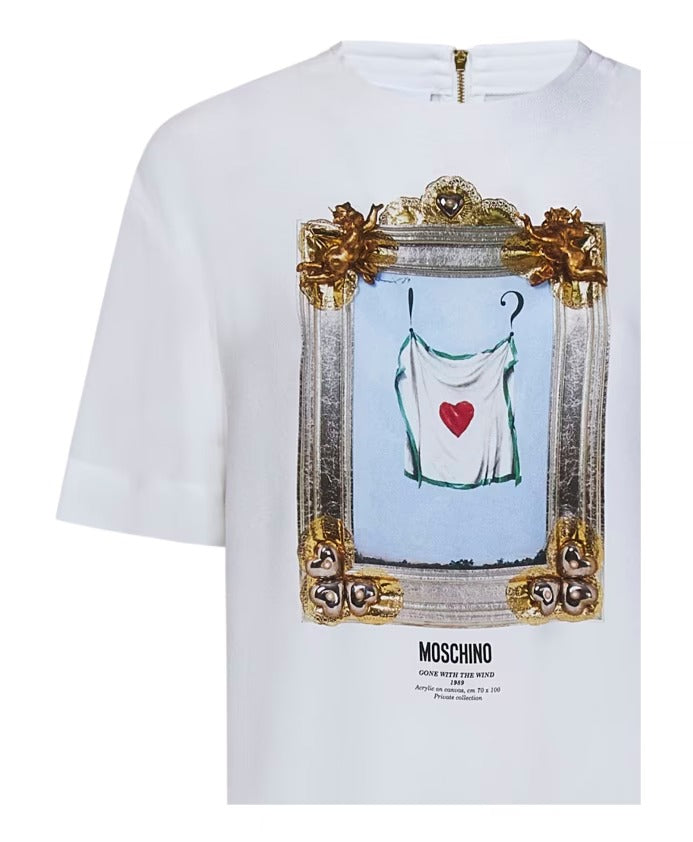MOSCHINO Chic Zip-Back T-Shirt for Women