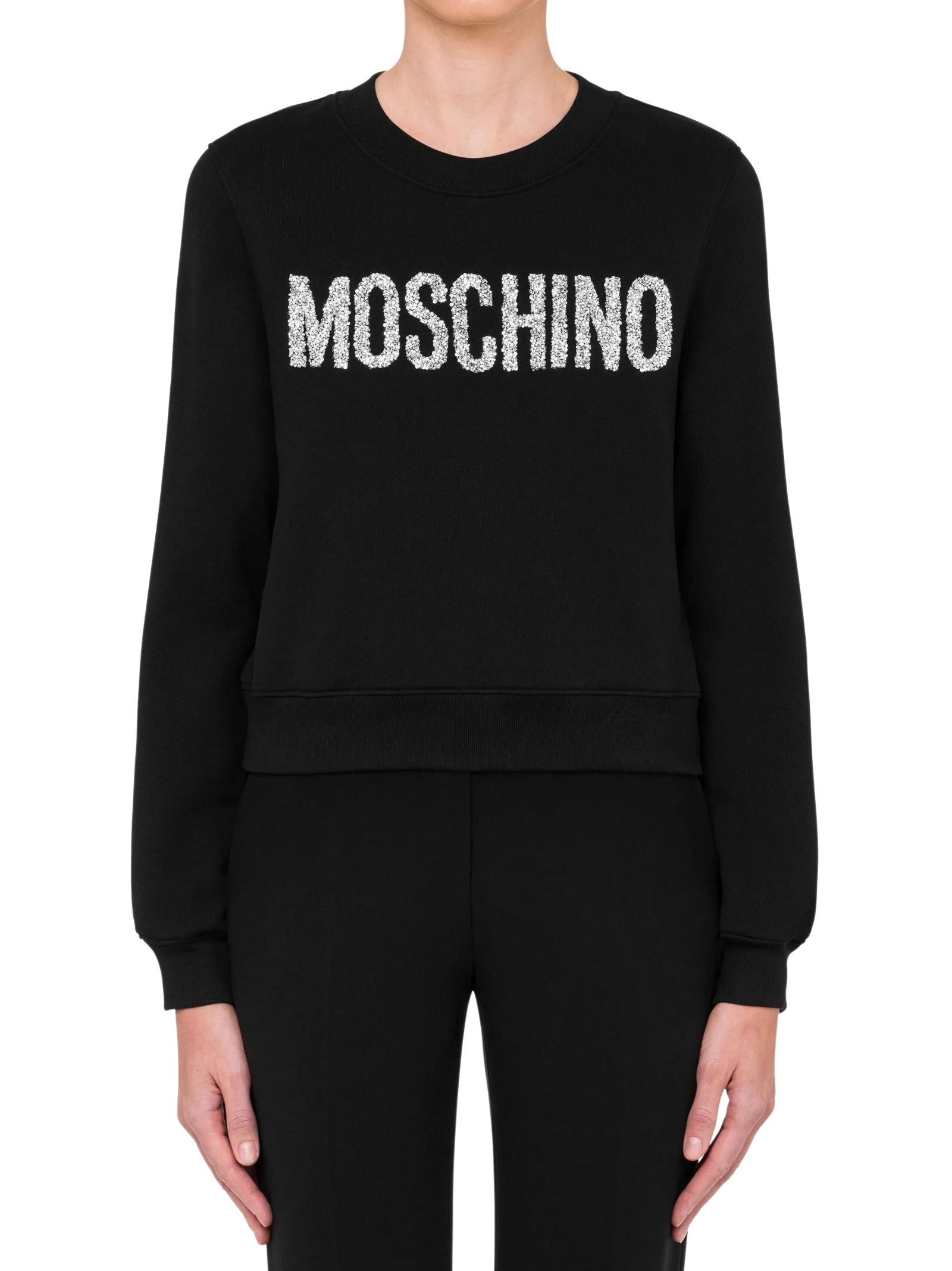 MOSCHINO Chic Women’s Sweatshirt with Beaded Logo