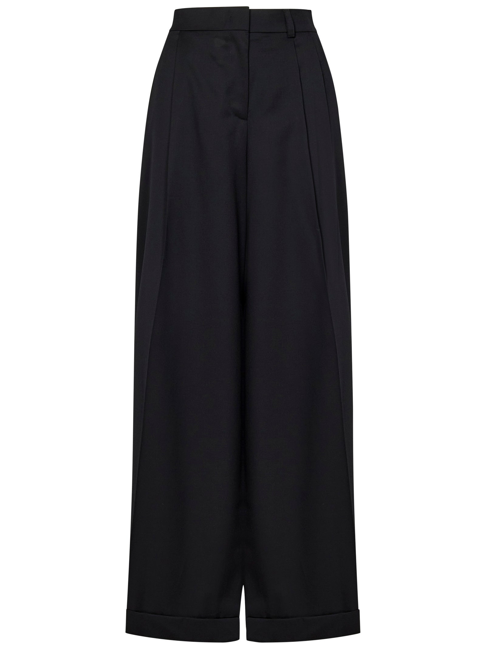 MOSCHINO Tailored Wide-Leg Trousers Size 42 IT
