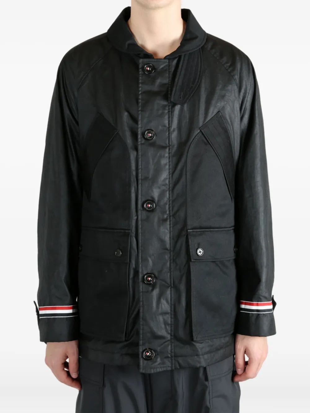 THOM BROWNE Cropped Field Jacket for Men