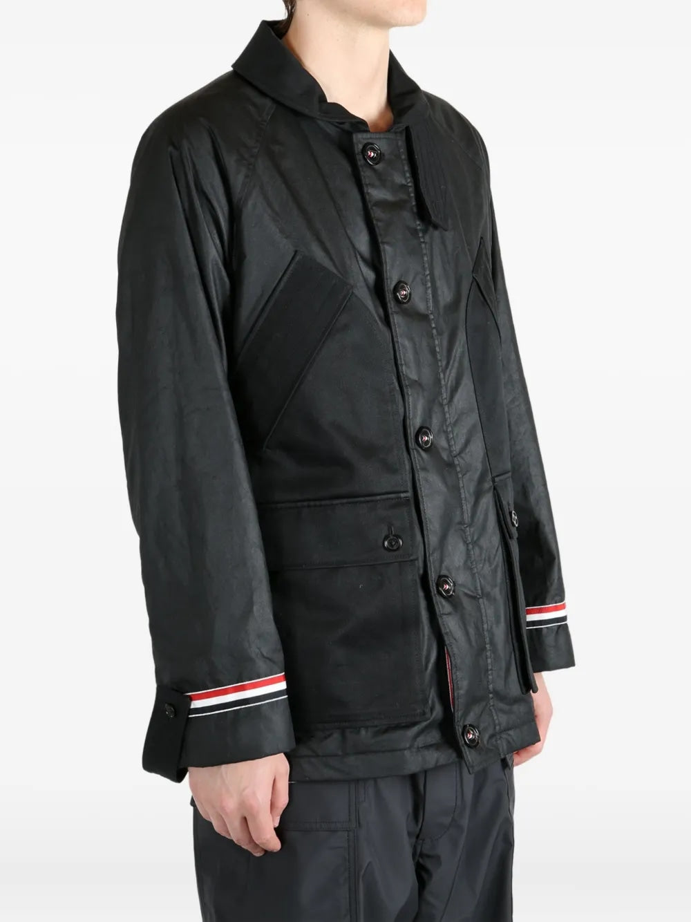 THOM BROWNE Cropped Field Jacket for Men