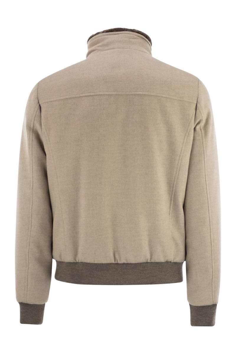 MOORER Men's Hybrid Padded Bomber Jacket