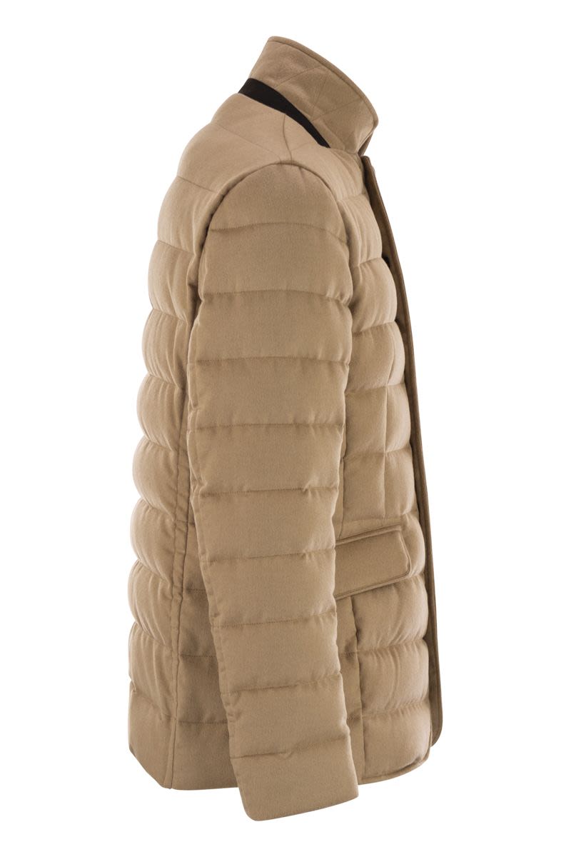 MOORER Jacket-Style Down Jacket with Notched Lapel for Men