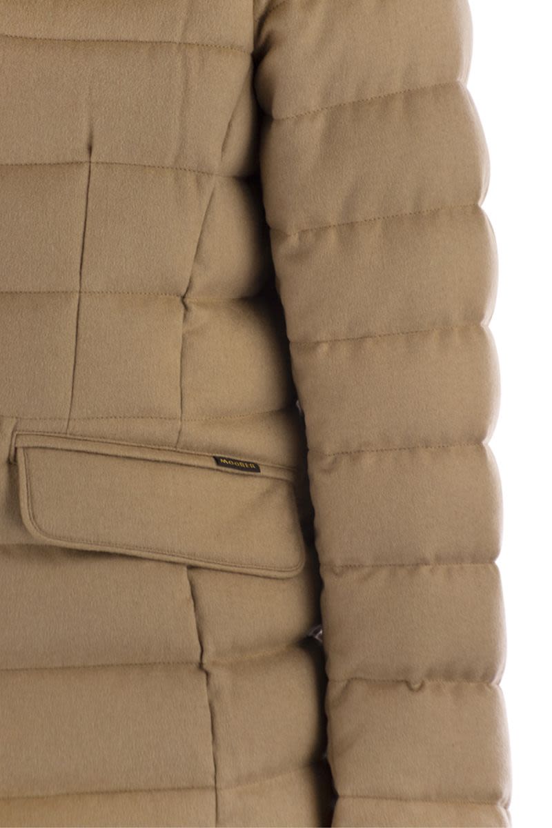 MOORER Jacket-Style Down Jacket with Notched Lapel for Men