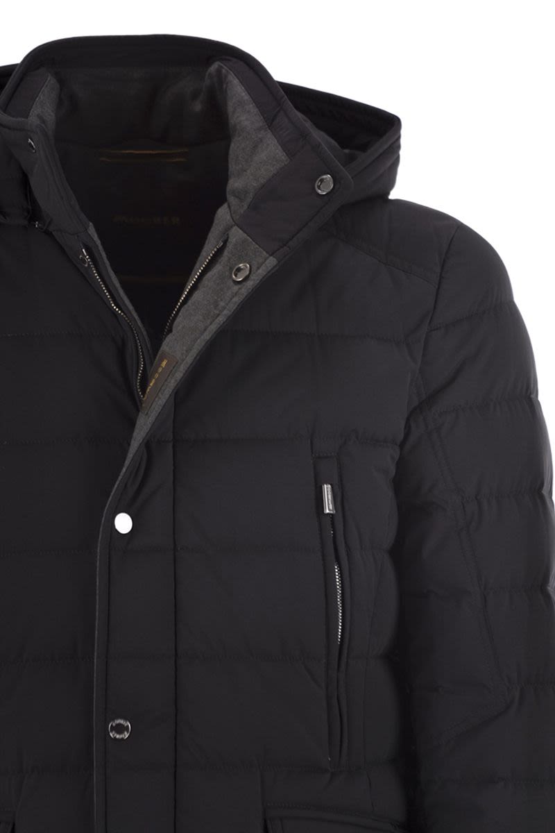 MOORER Hooded Down Jacket - Classic Fit