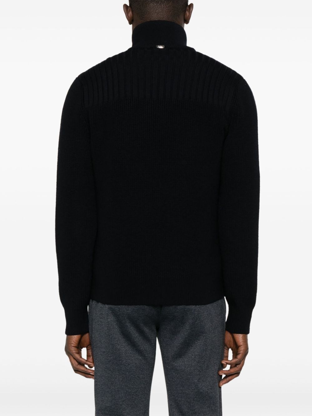 HERNO Men's FW25 Padded Wool Cardigan