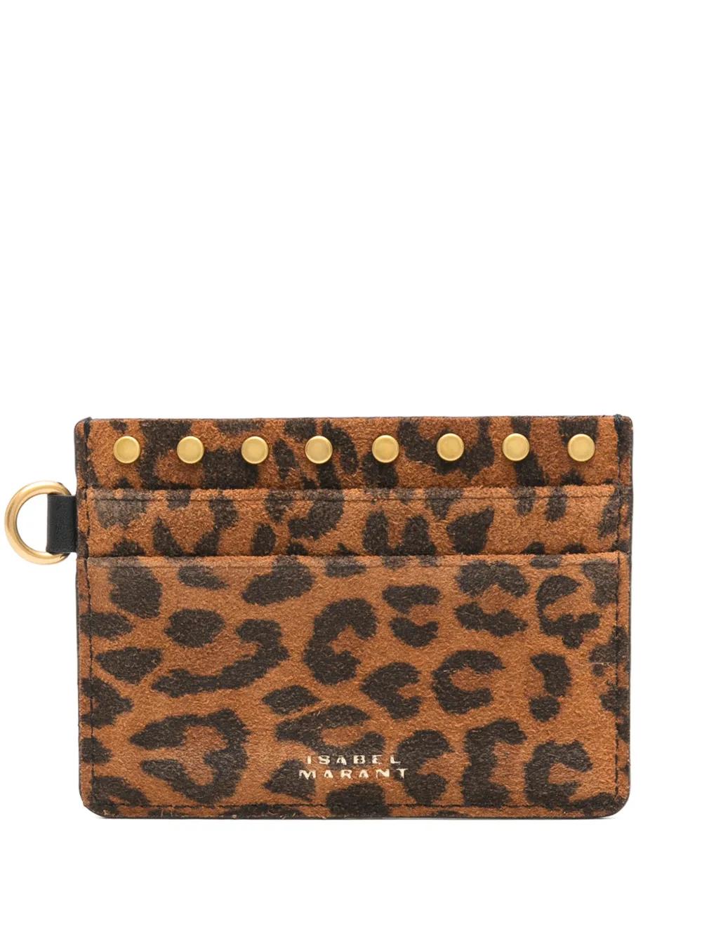 ISABEL MARANT Leopard Print Mini Card Holder