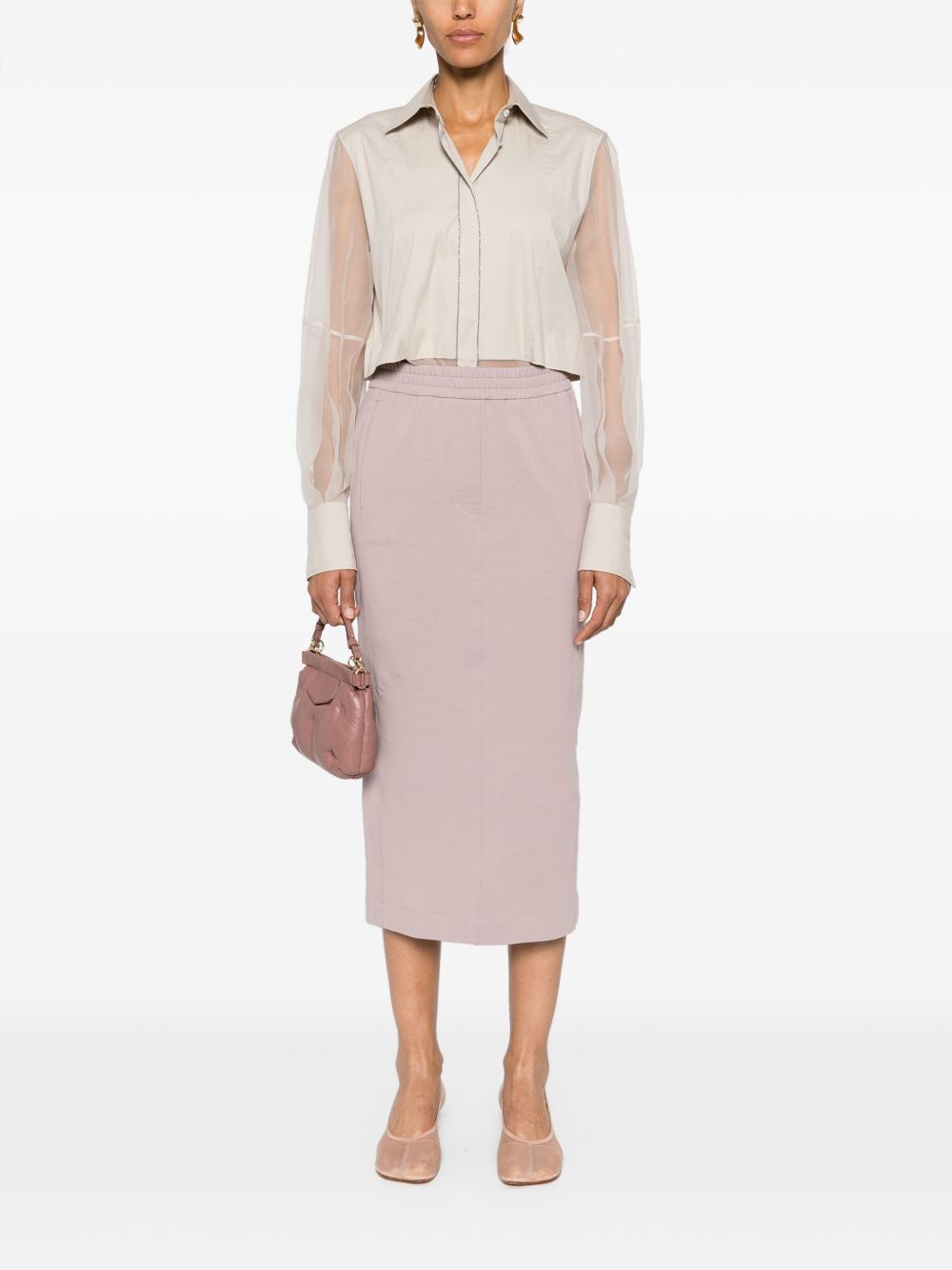 BRUNELLO CUCINELLI Silk Shirt with Shiny Details