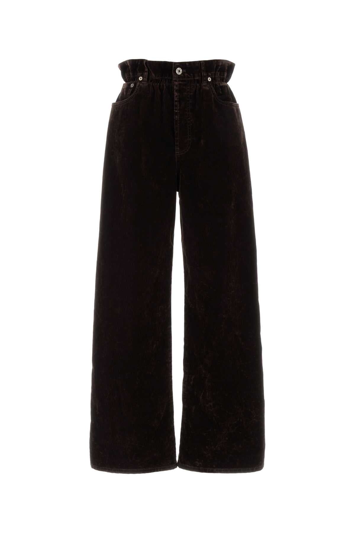 MIU MIU Wide-Leg Velvet Pants for Women