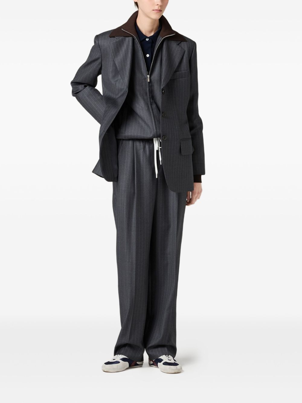 MIU MIU Tailored Pinstripe Pants for Women - FW25 Collection