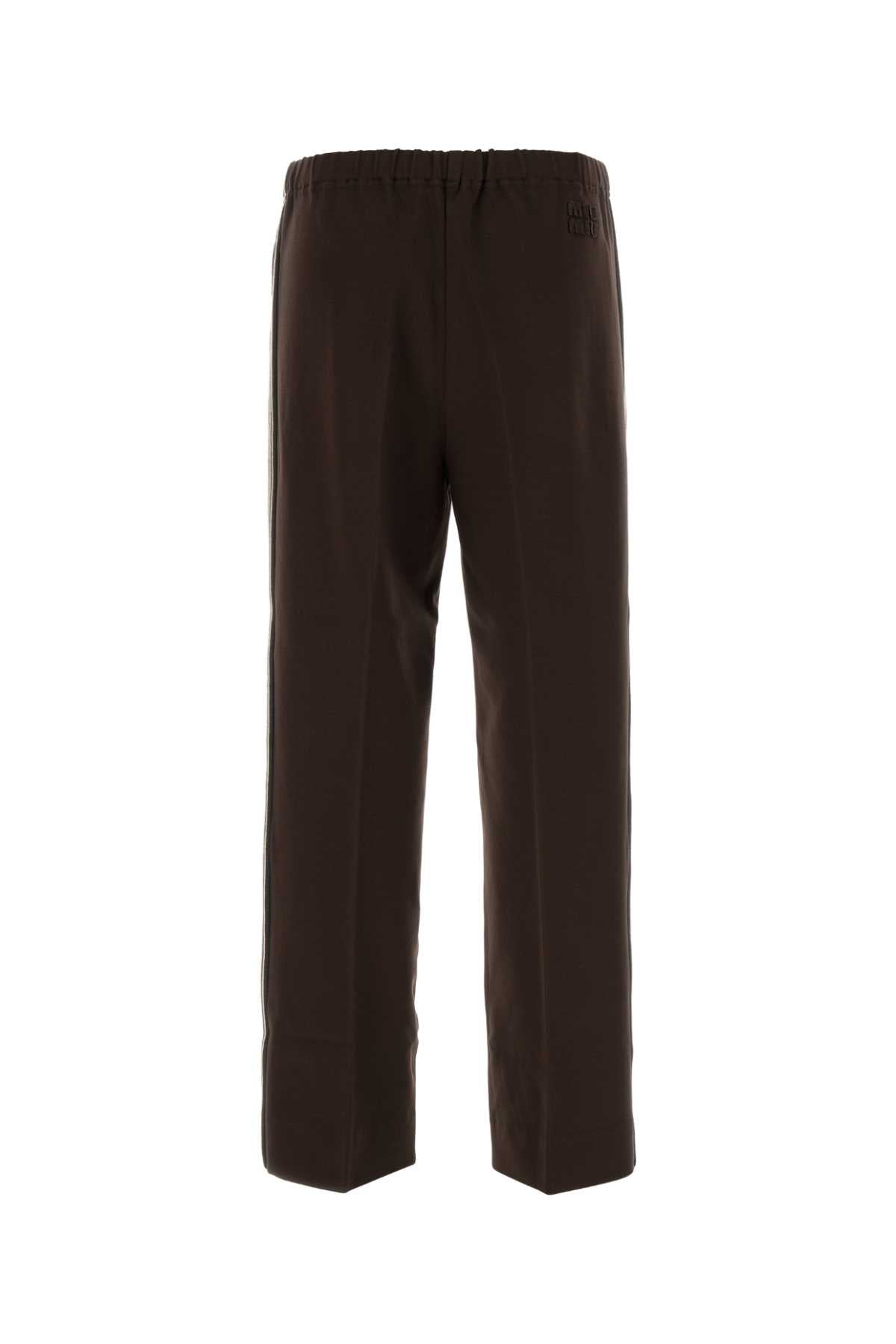 MIU MIU Stretch Viscose Blend Pant for Women - FW25 Collection