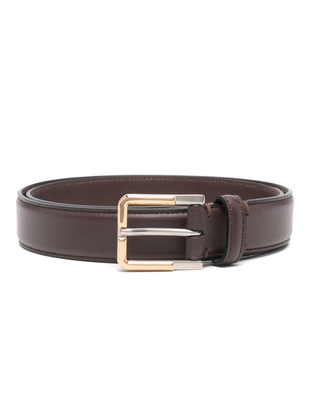 ETRO Double Galvanic Leather Belt