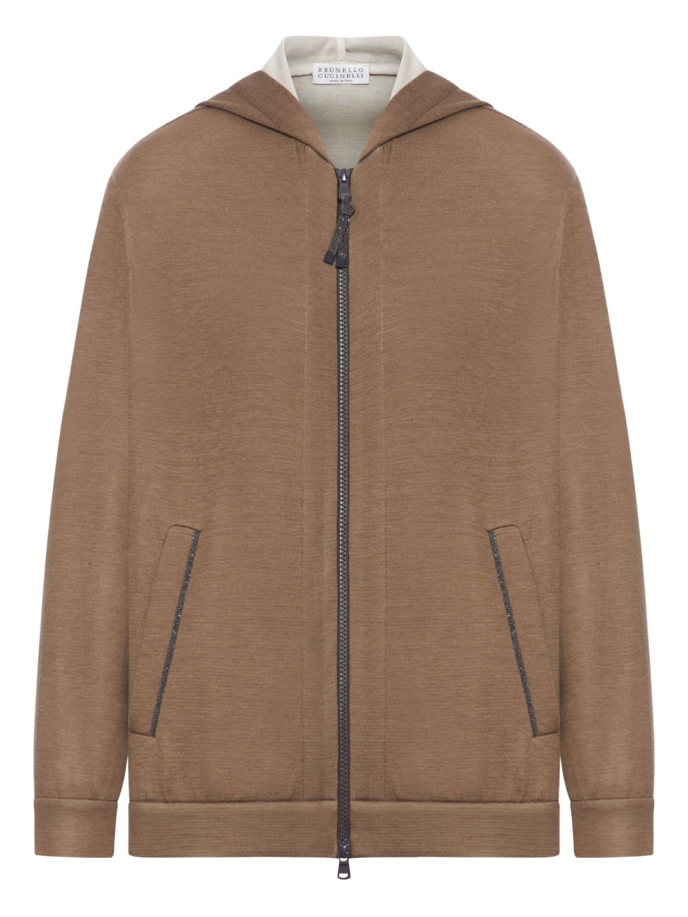 BRUNELLO CUCINELLI Cotton and Silk Blend Hoodie for Women