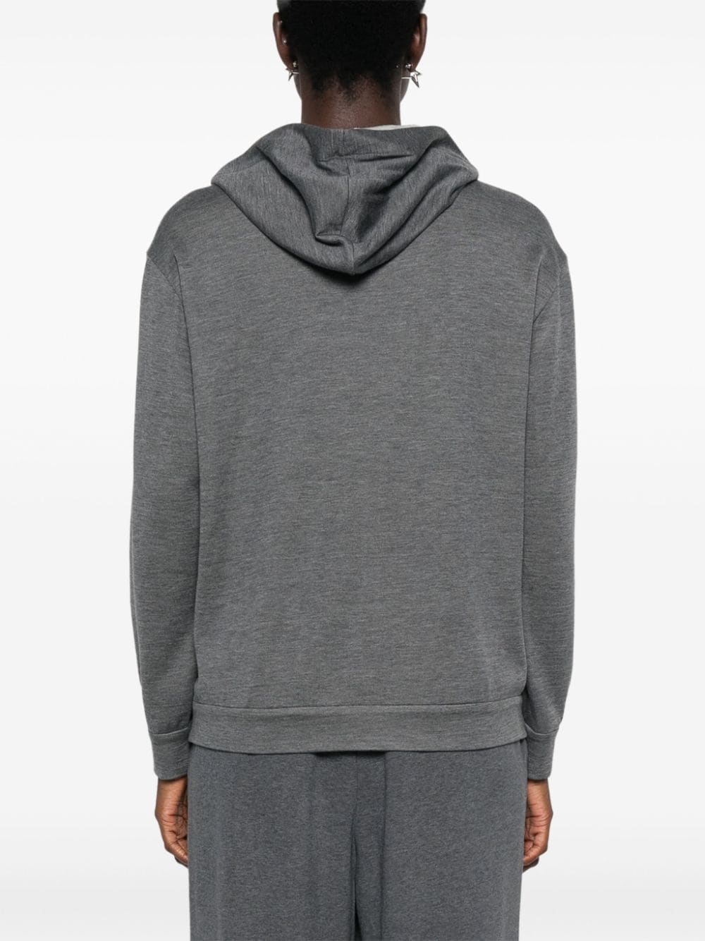 BRUNELLO CUCINELLI Cotton and Silk Blend Hoodie for Women