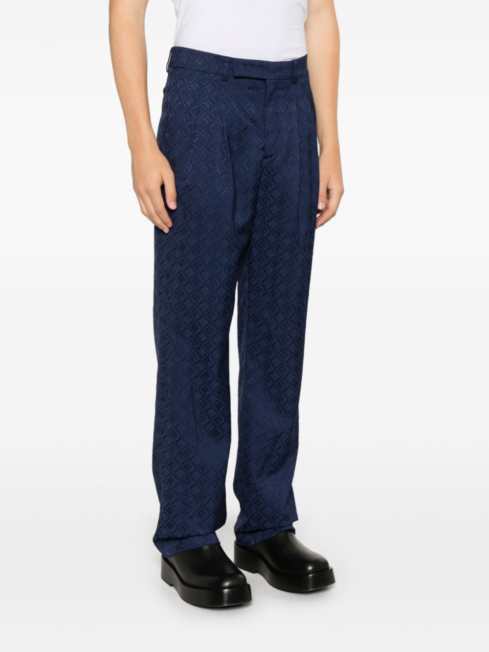 MARINE SERRE Moon Diamond Jacquard Trousers for Men