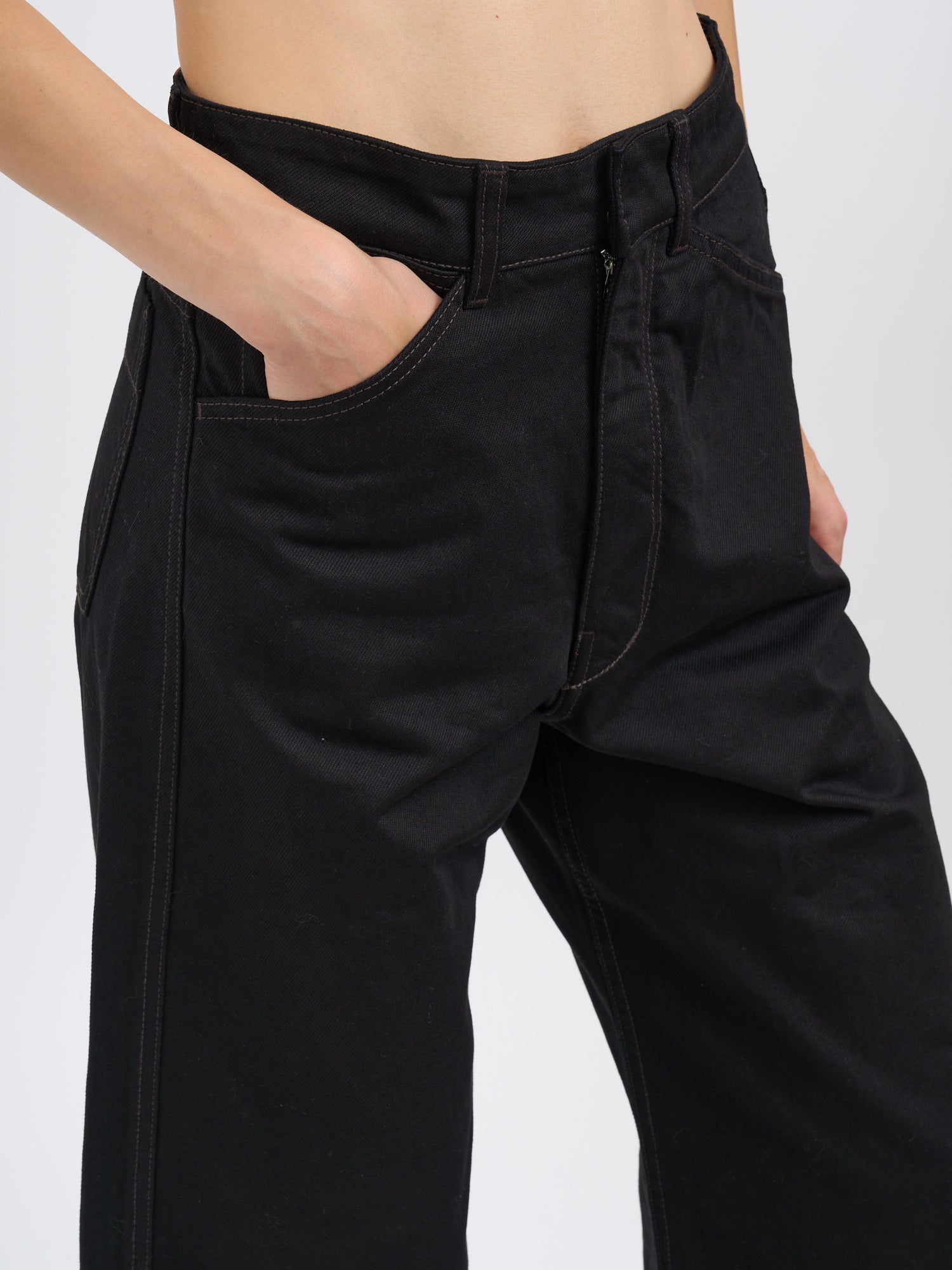 LEMAIRE Curved High-Waisted Pants for Women
