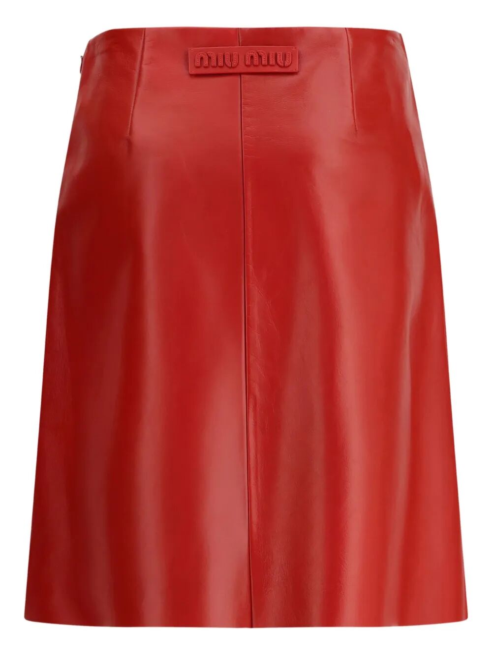 MIU MIU Nappa Leather Skirt - Regular Fit