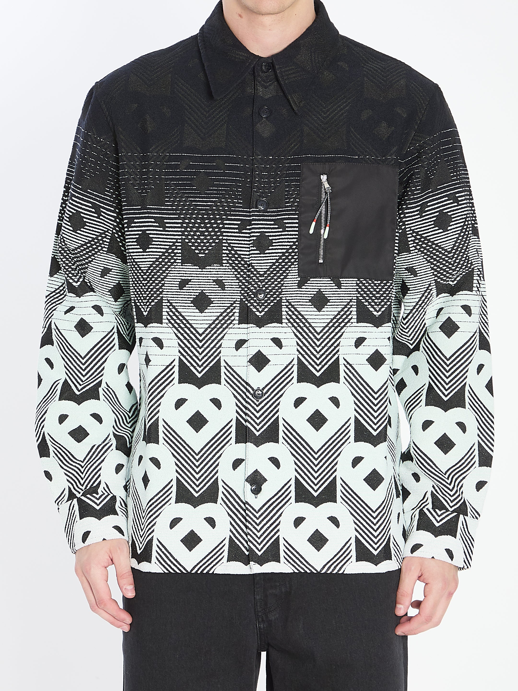 CASABLANCA Cotton-Blend Overshirt - Relaxed Fit - Size L