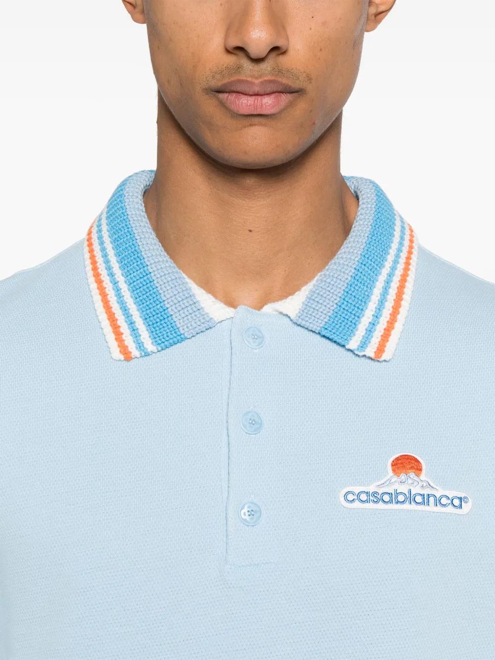 CASABLANCA Organic Cotton Polo Shirt for Men