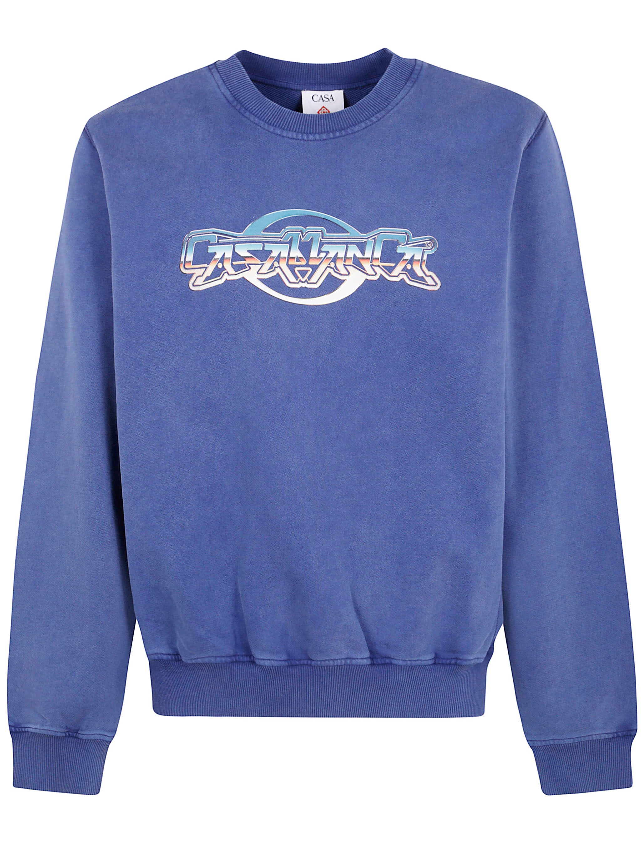 CASABLANCA Chrome Text Printed Sweatshirt for Men - FW25 Edition