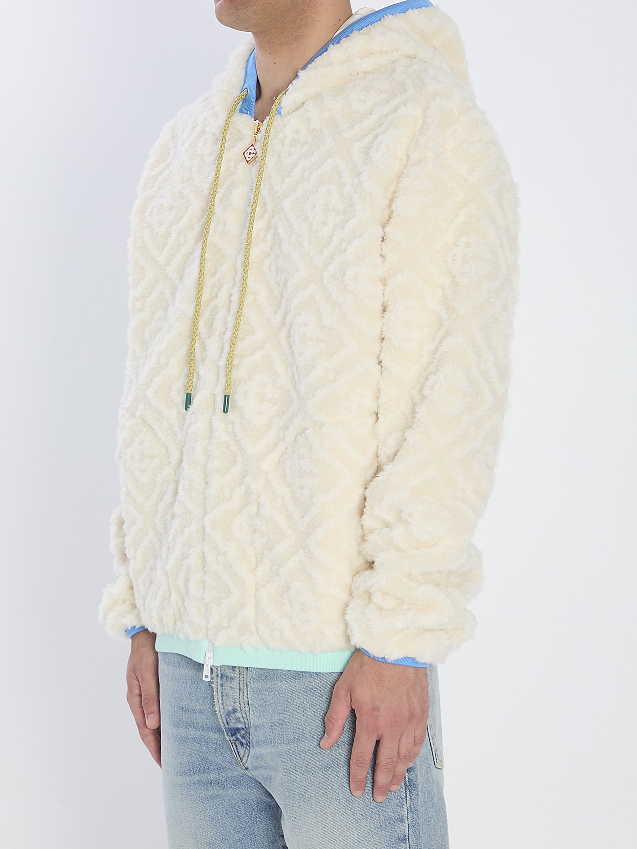 CASABLANCA Teddy Effect Jacket - Regular Fit