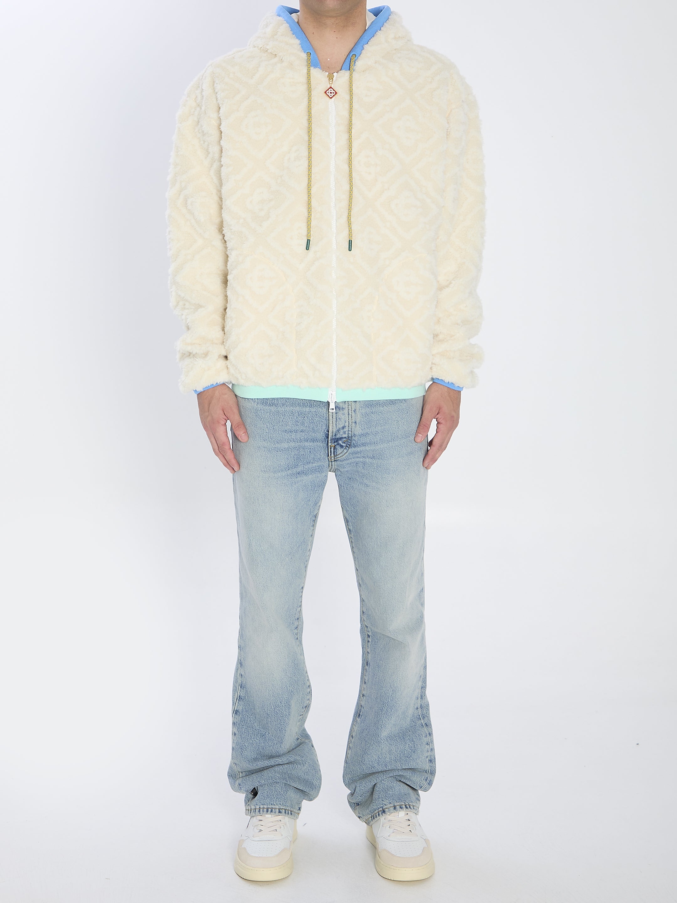 CASABLANCA Teddy Effect Jacket - Regular Fit