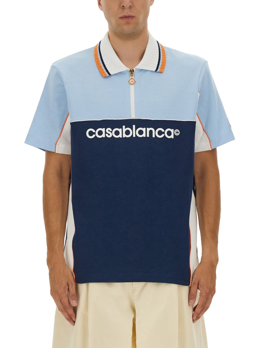 CASABLANCA Oversize Fit Polo Shirt - Seasonal Style for Men