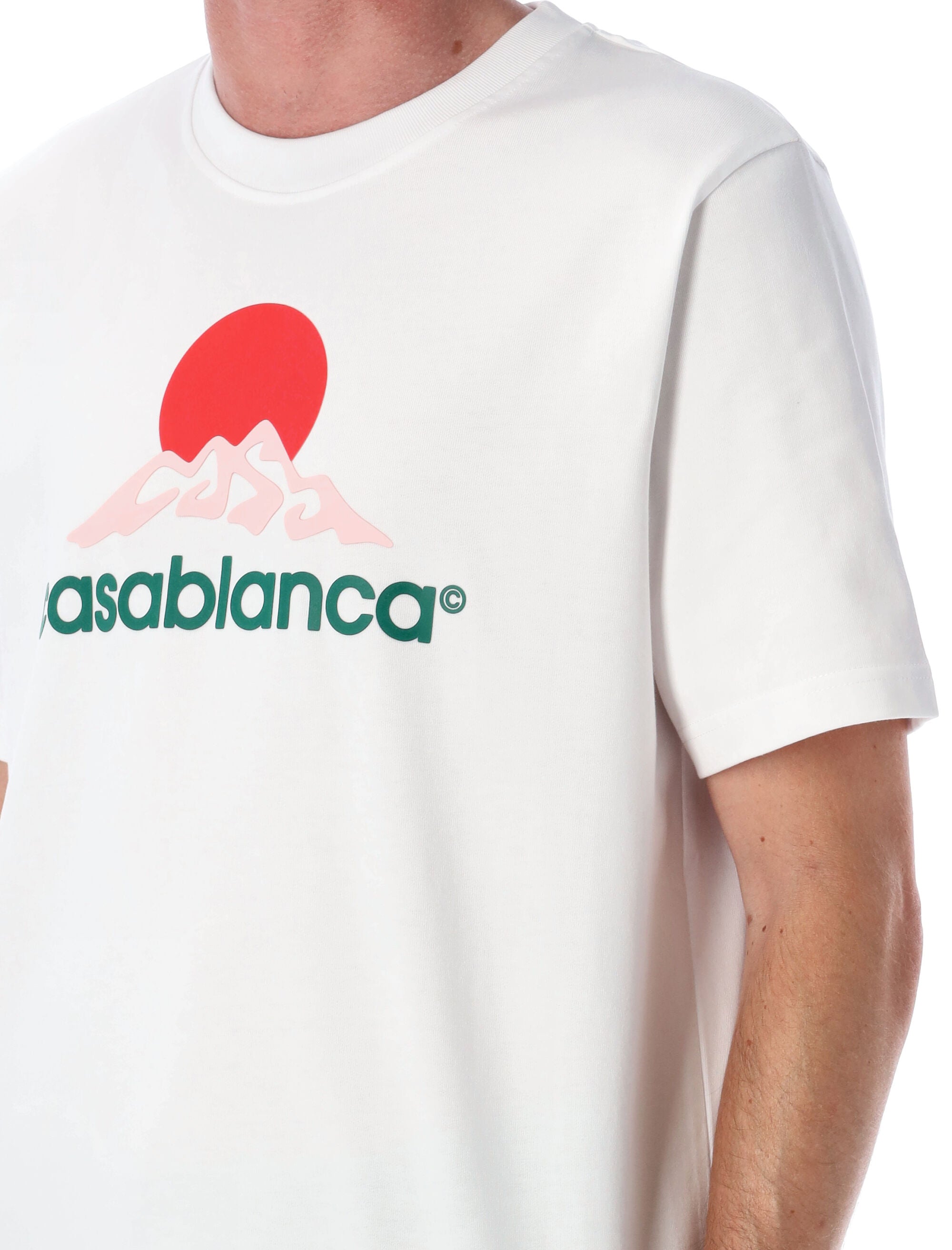 CASABLANCA Organic Cotton T-Shirt for Men - Fall Collection