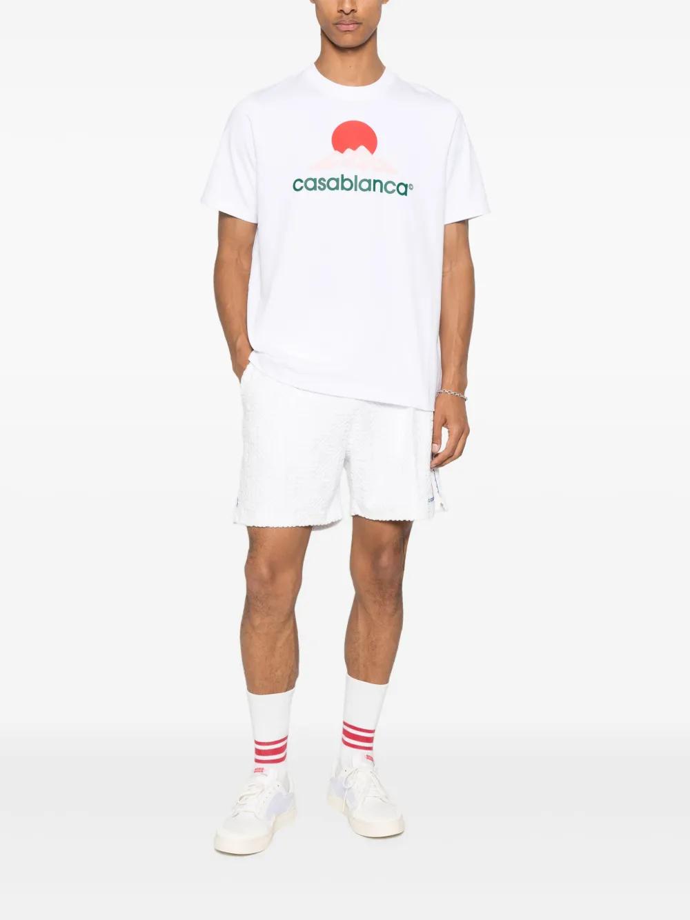 CASABLANCA Organic Cotton T-Shirt for Men - FW25 Collection