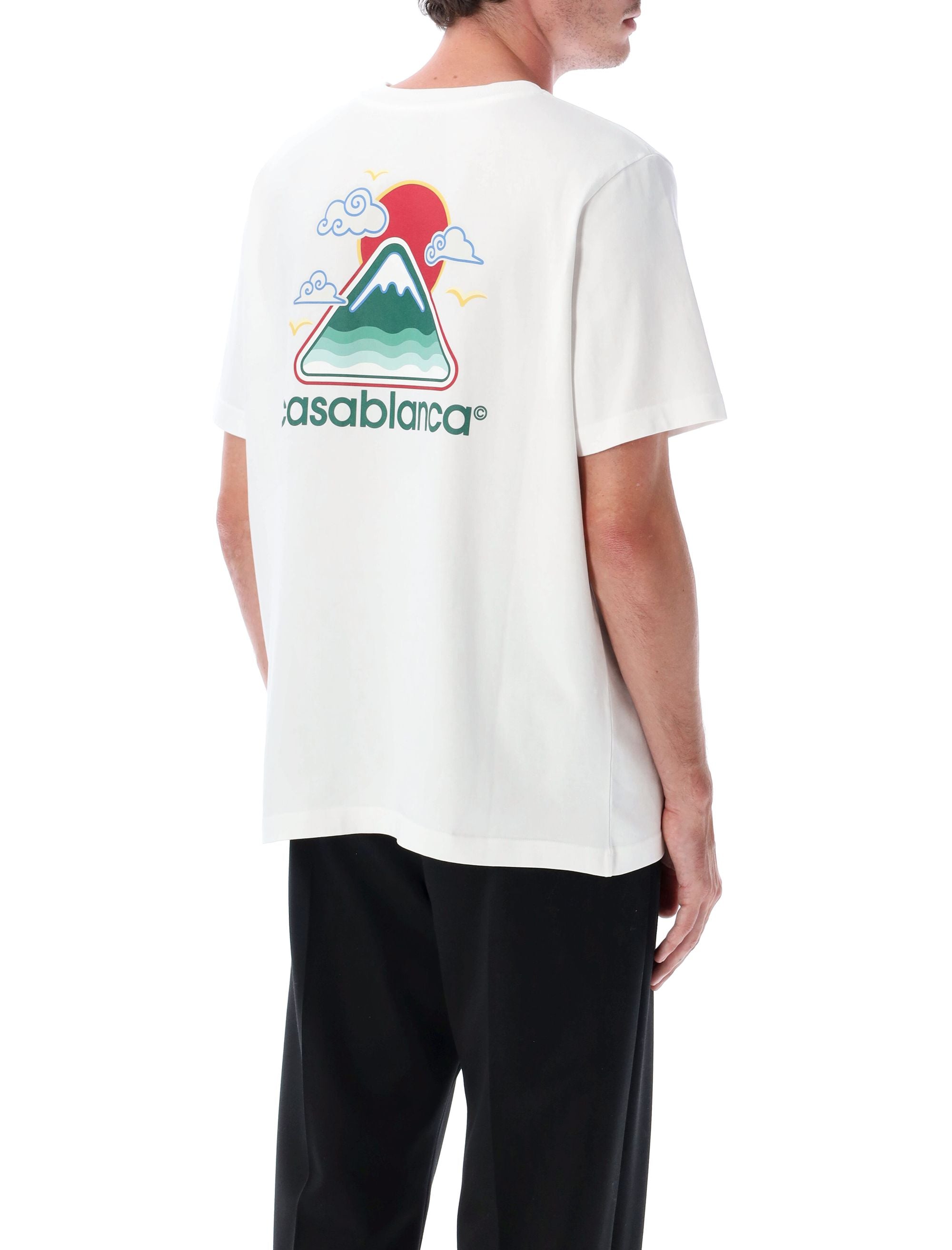 CASABLANCA Montagne Ondulée Printed T-Shirt - Regular Fit