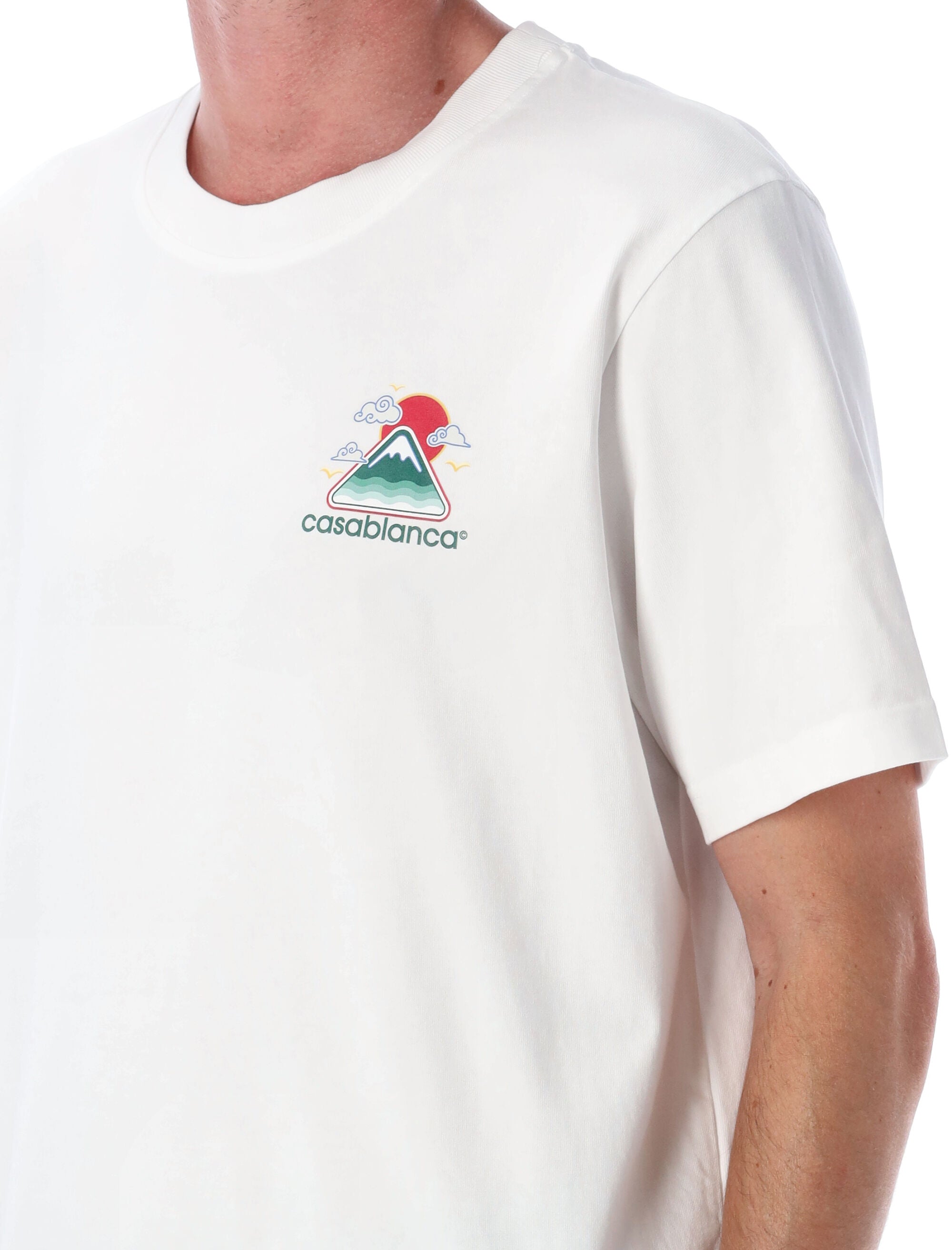 CASABLANCA Montagne Ondulée Printed T-Shirt - Regular Fit