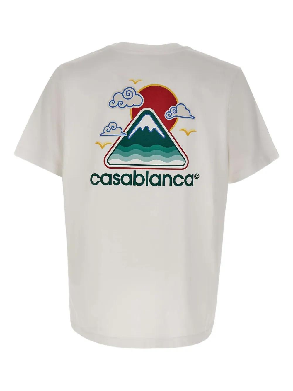 CASABLANCA Mountains Waves Screen T-Shirt - Men's