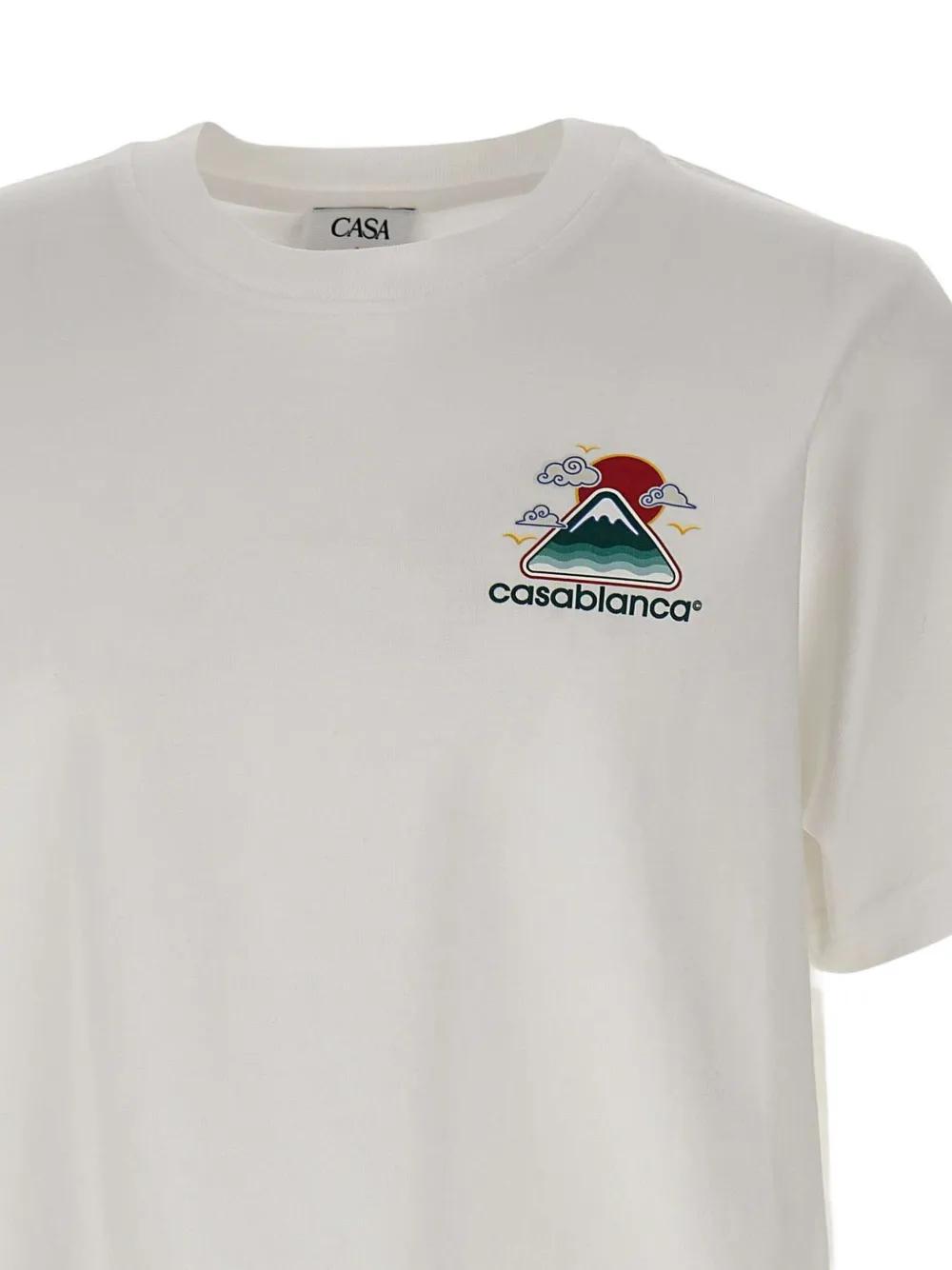 CASABLANCA Logo-Print Cotton Tee for Men - Fall/Winter 2025