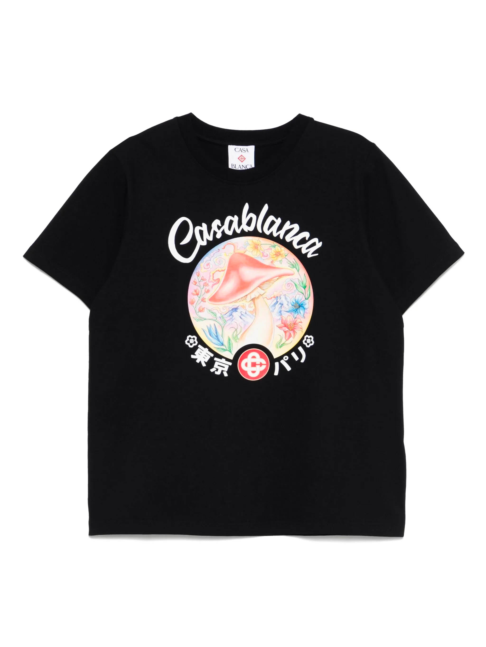 CASABLANCA Mushroom Emblem Crew Neck T-Shirt - Size M