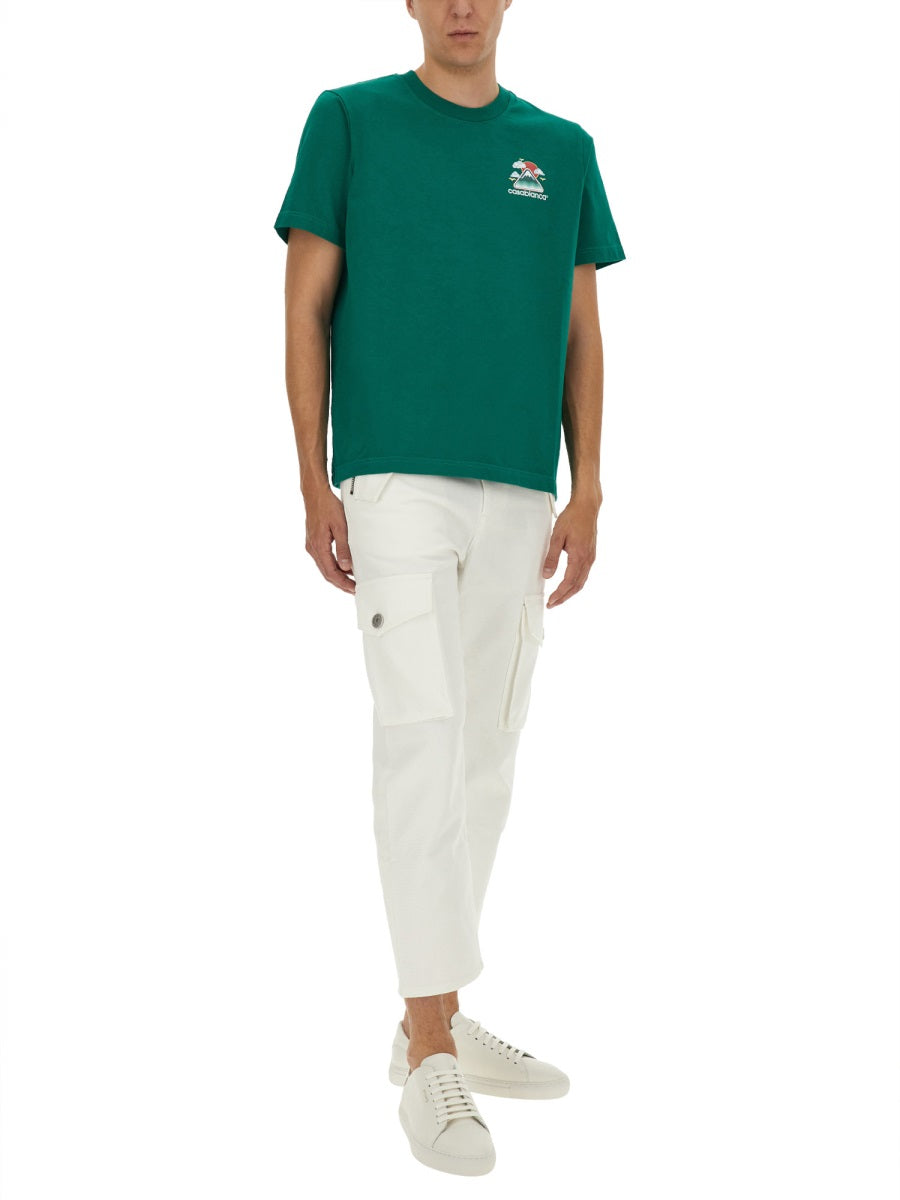 CASABLANCA Organic Cotton T-Shirt for Men - Sustainable Fashion Piece