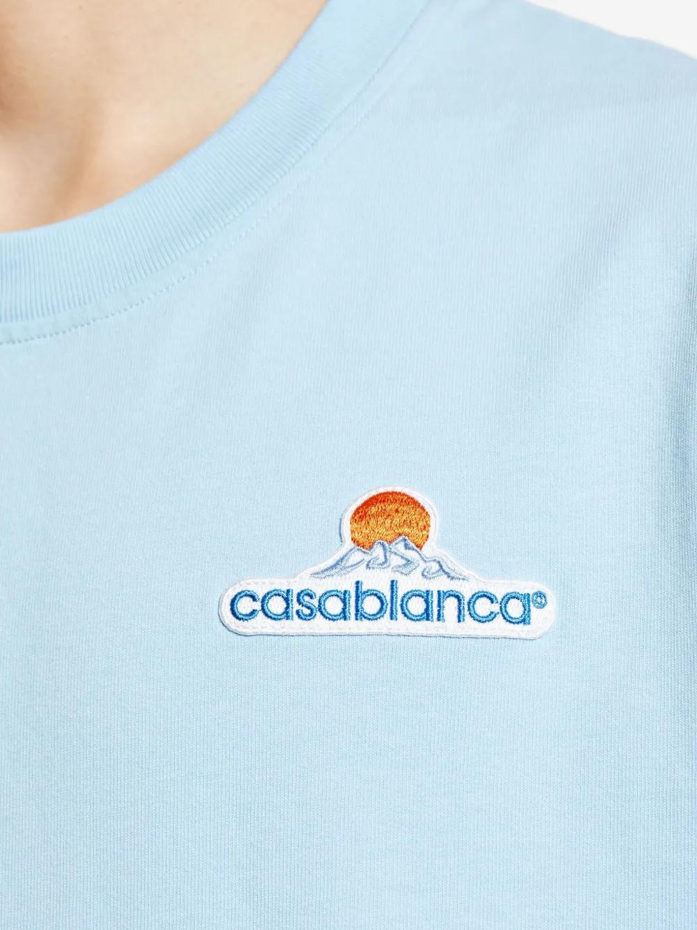 CASABLANCA Logo Embroidered T-Shirt