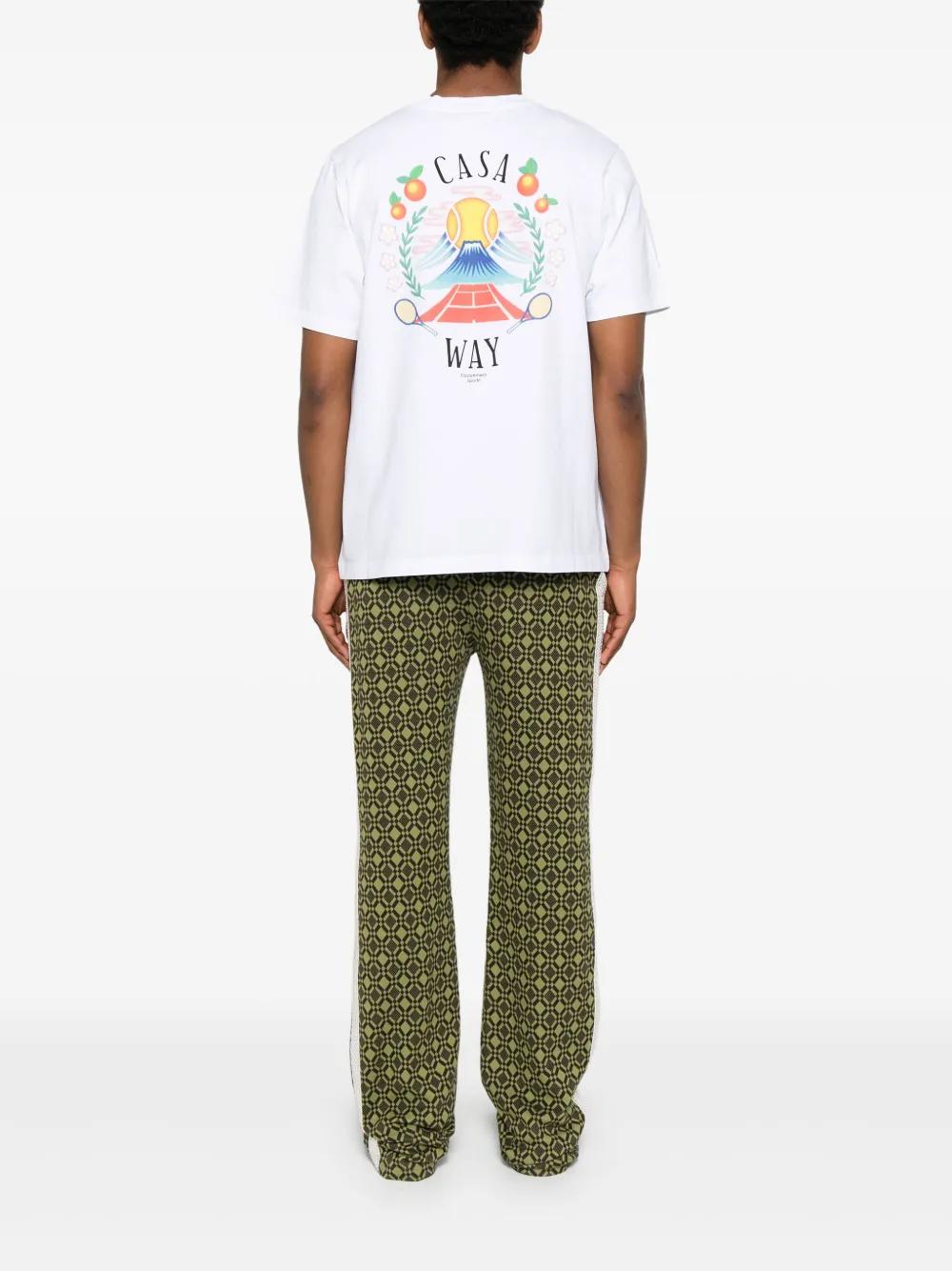 CASABLANCA Casa Way Mountain Organic Cotton T-Shirt