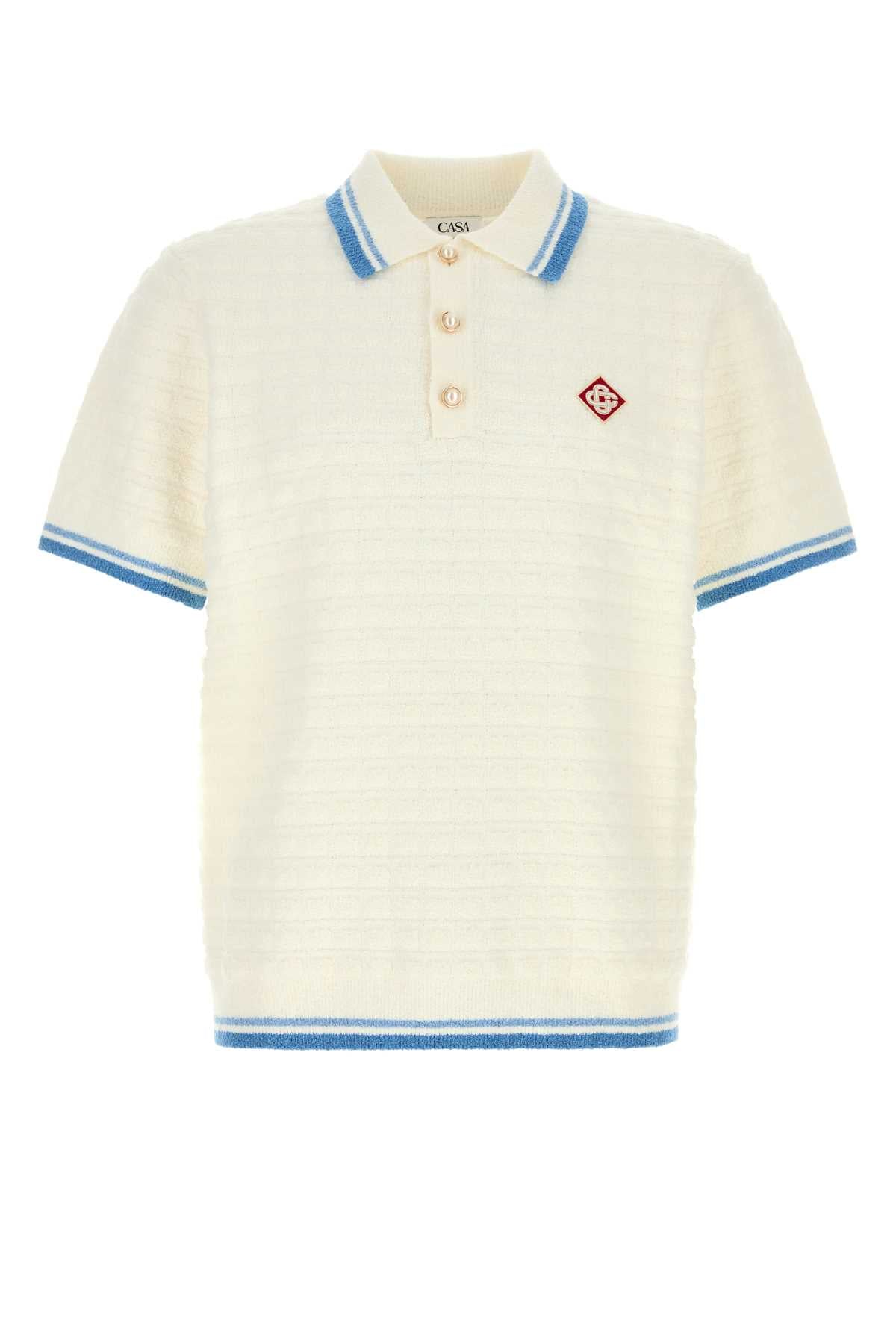 CASABLANCA Classic Cotton Nylon Polo Shirt for Men - FW25