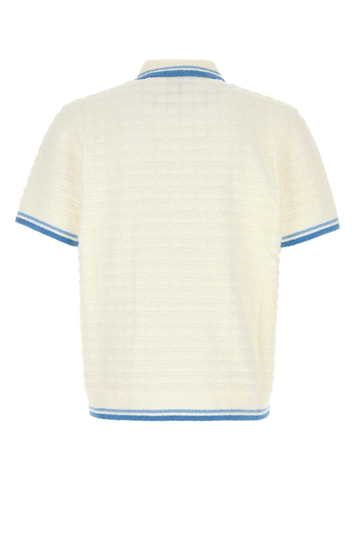 Casablanca Mini Polo Shirt with Stripe Trim