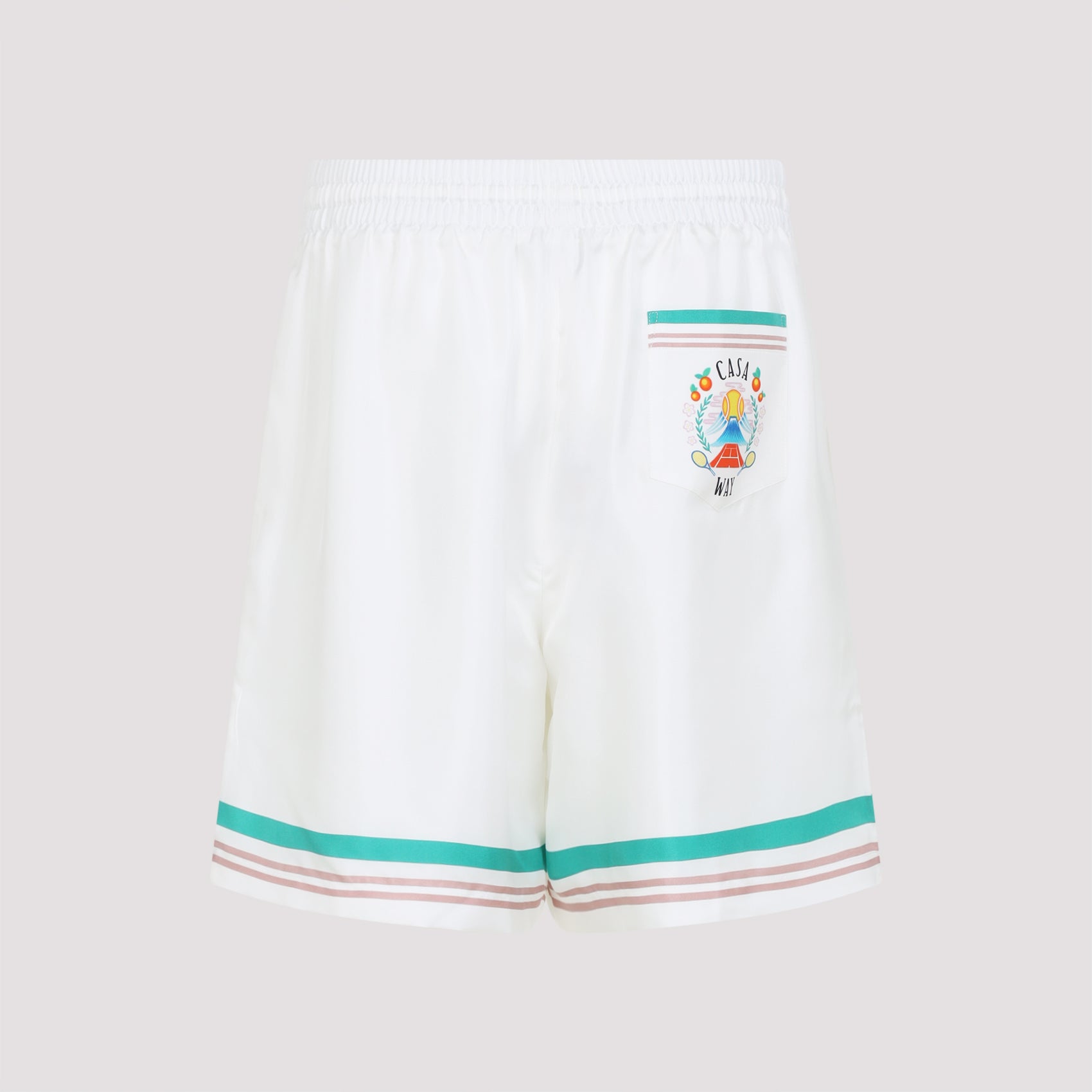 CASABLANCA Silk Drawstring Shorts for Men