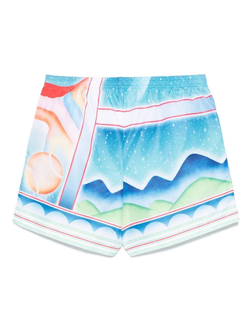 CASABLANCA Graphic Print Swim Shorts for Men - FW25 Collection