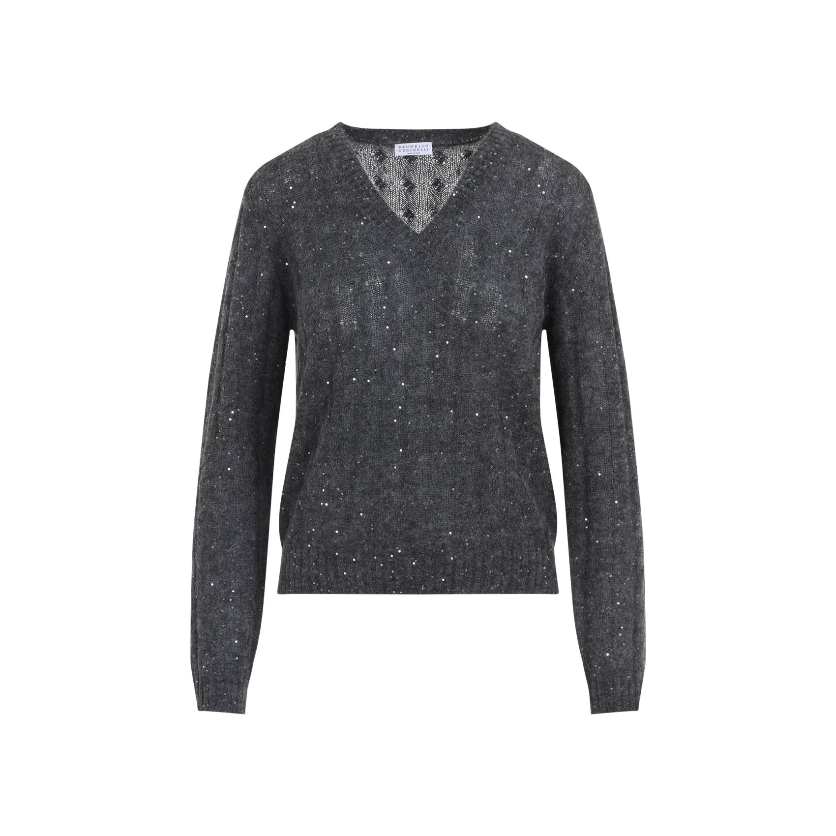 BRUNELLO CUCINELLI Wool V-Necked Jumper for Women - Fall/Winter 2025