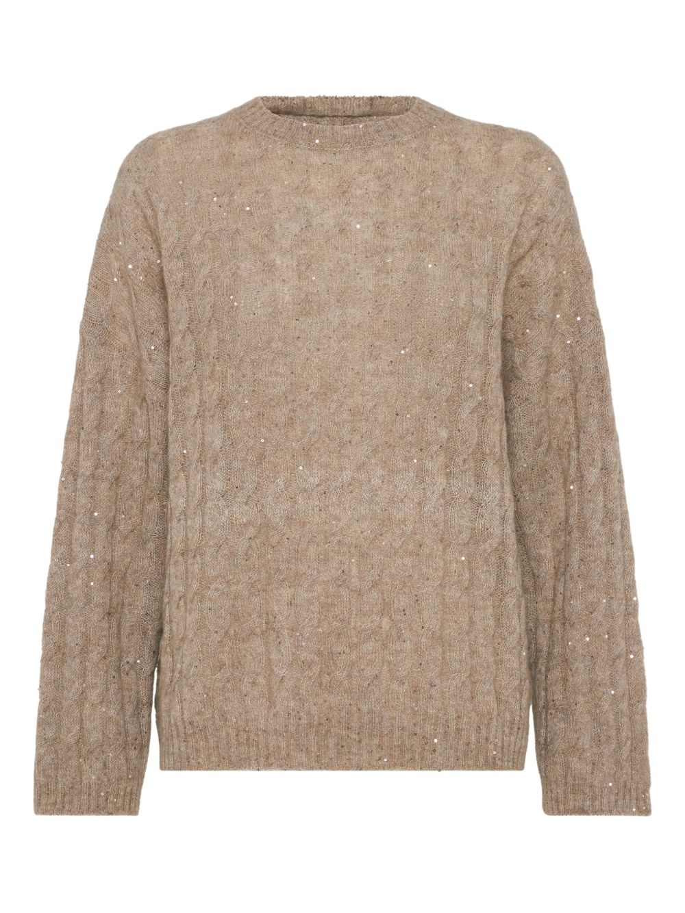 BRUNELLO CUCINELLI Women's Wool Knitted Jumper with Sequin Embellishment