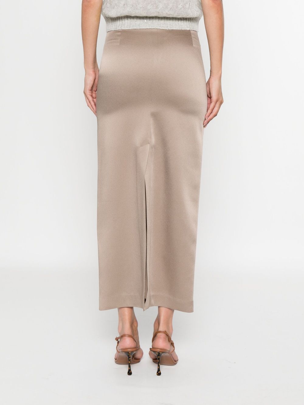 BRUNELLO CUCINELLI Elegant High-Rise Long Skirt for Women