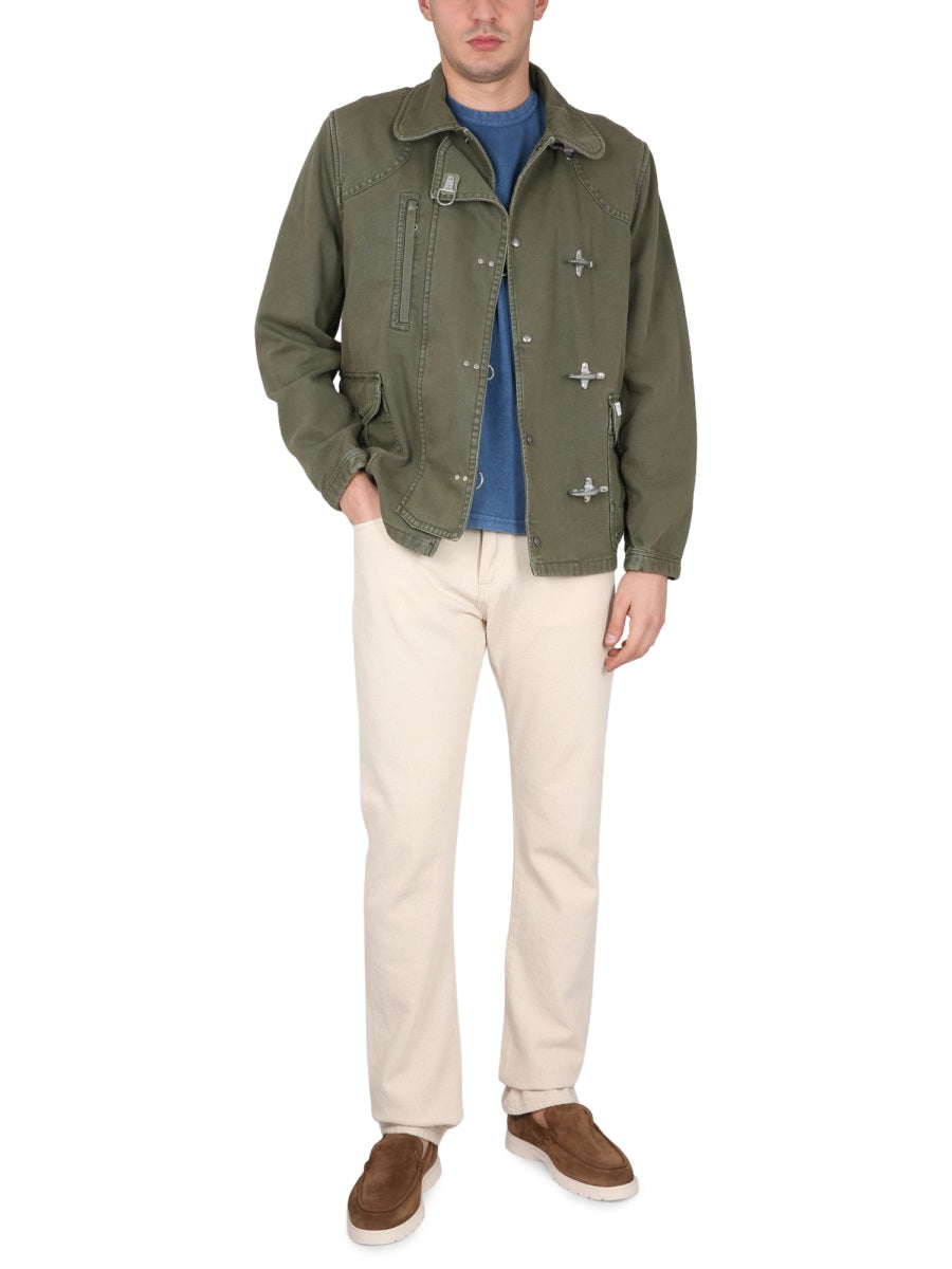 FAY Crewneck T-Shirt with Eye-Catching Chest Logo Print