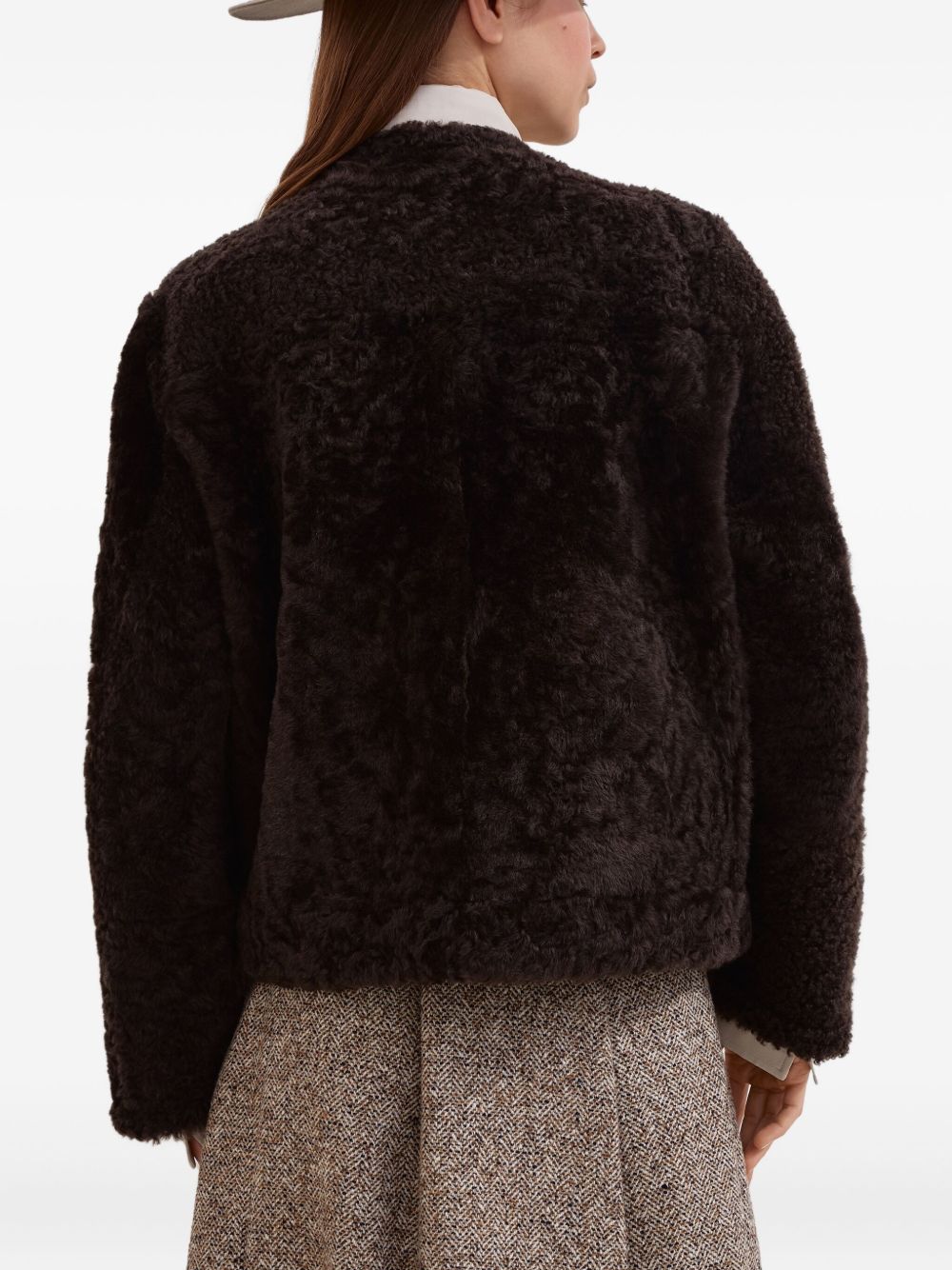 BRUNELLO CUCINELLI Reversible Double-Breasted Fur Jacket for Women