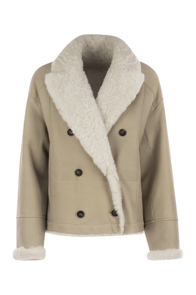 BRUNELLO CUCINELLI Mini Reversible Shearling Outerwear