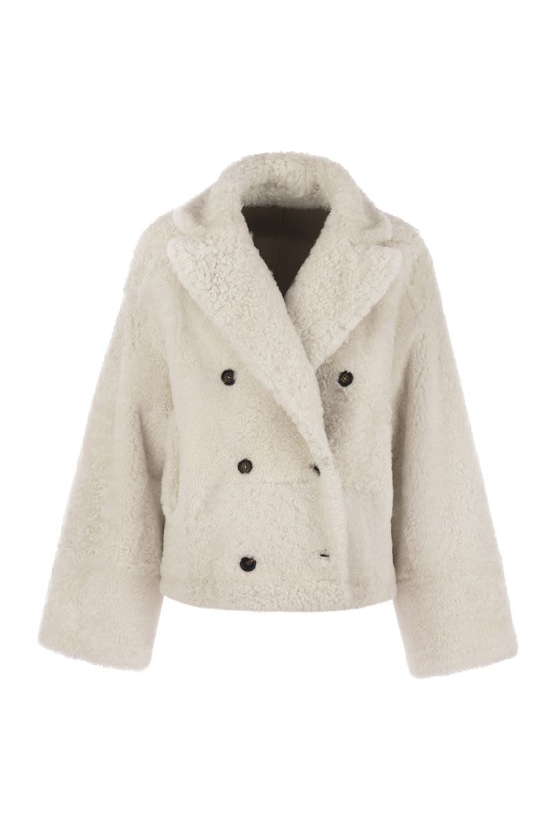 BRUNELLO CUCINELLI Mini Reversible Shearling Outerwear